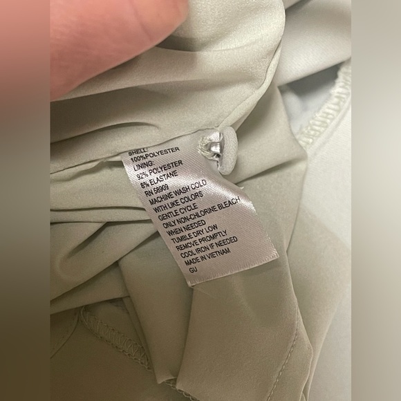 Alex Marie Women’s Jesse Long Sleeves Tie Waist Tiered Pleated Shirt Dress Sz 18 - Picture 7 of 14